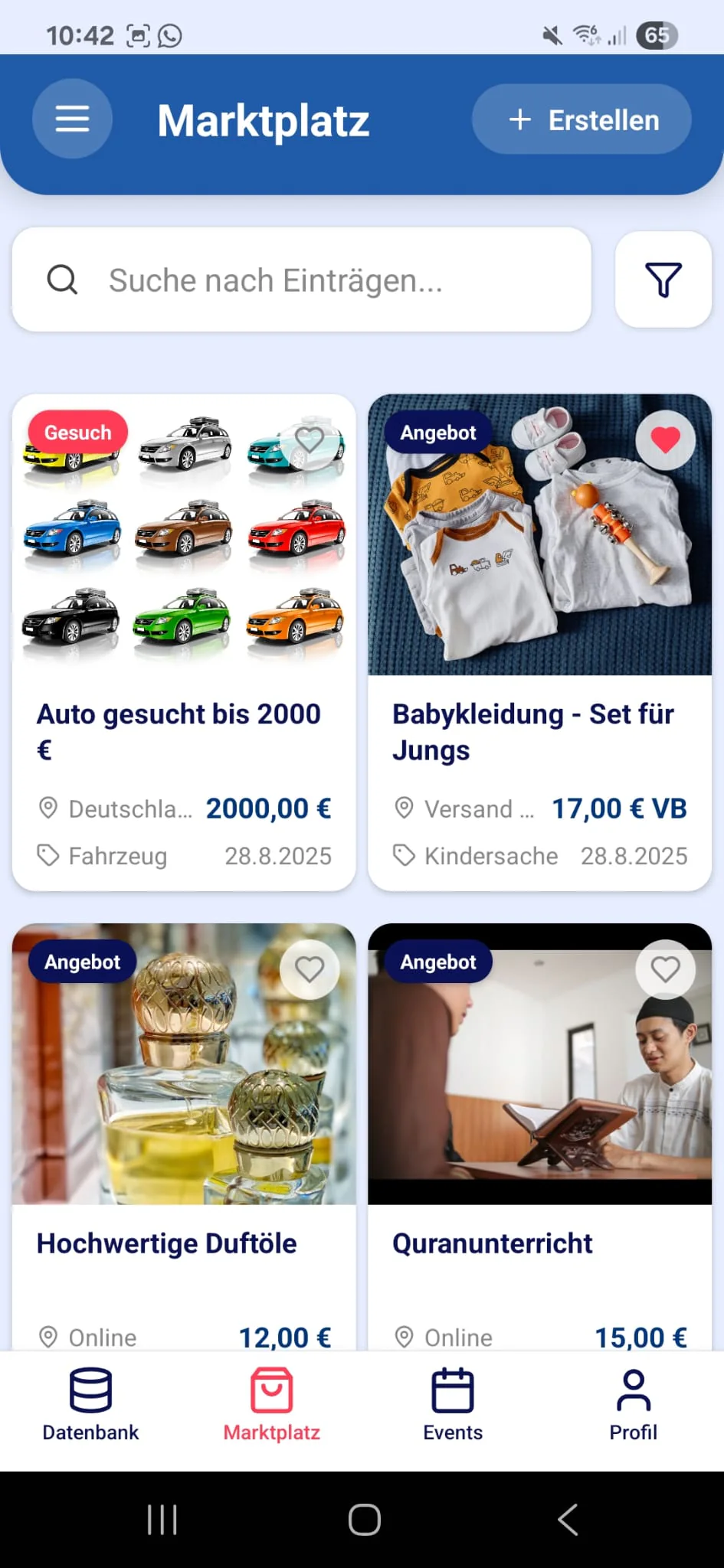Muslim Business App – Projektansicht 2