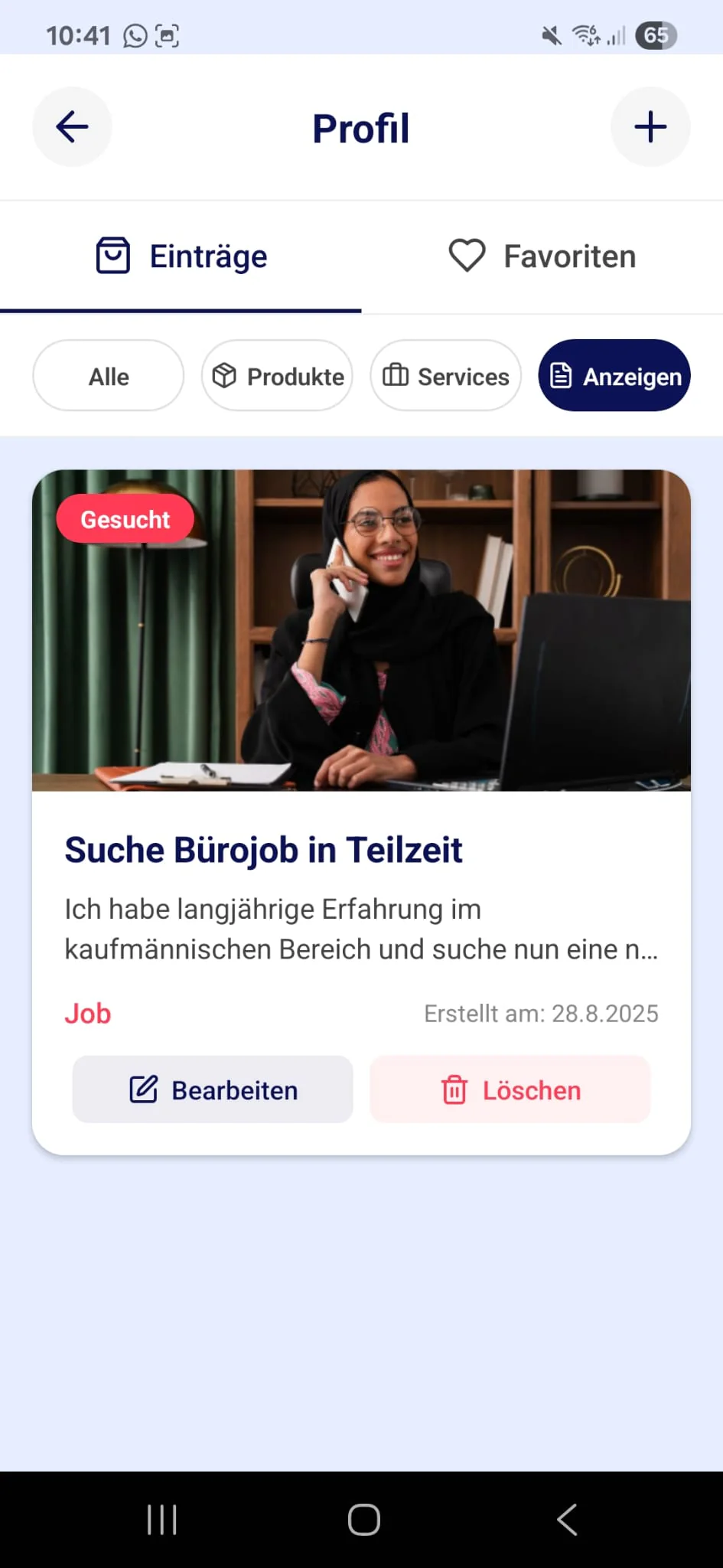 Muslim Business App – Projektansicht 4