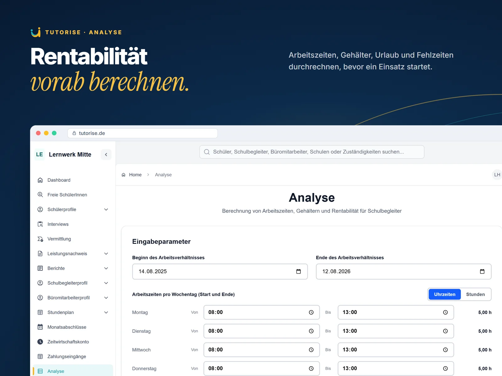 Tutorise – Projektansicht 5