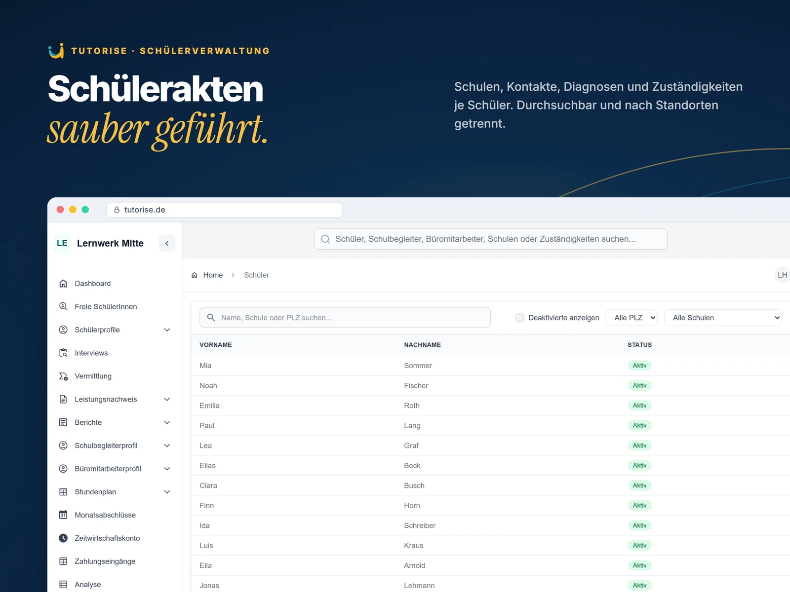 Tutorise – Projektansicht 6