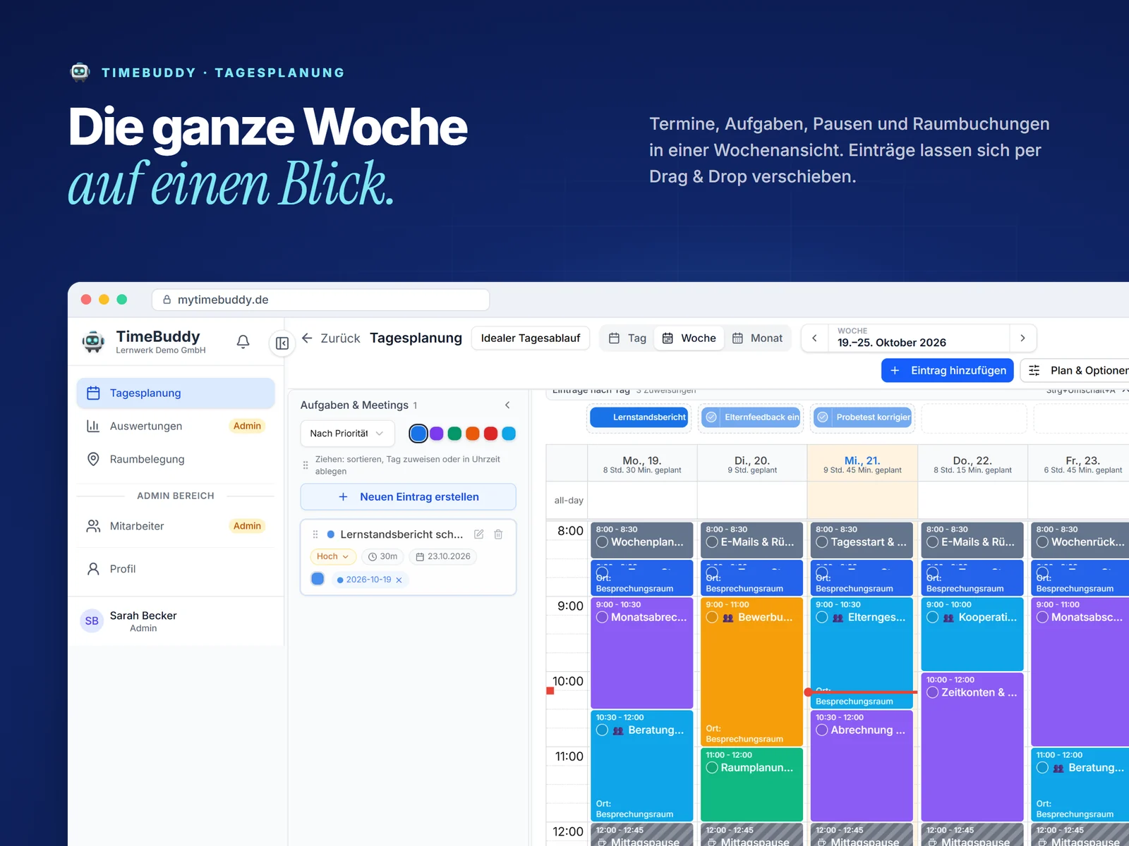TimeBuddy – Projektansicht 2