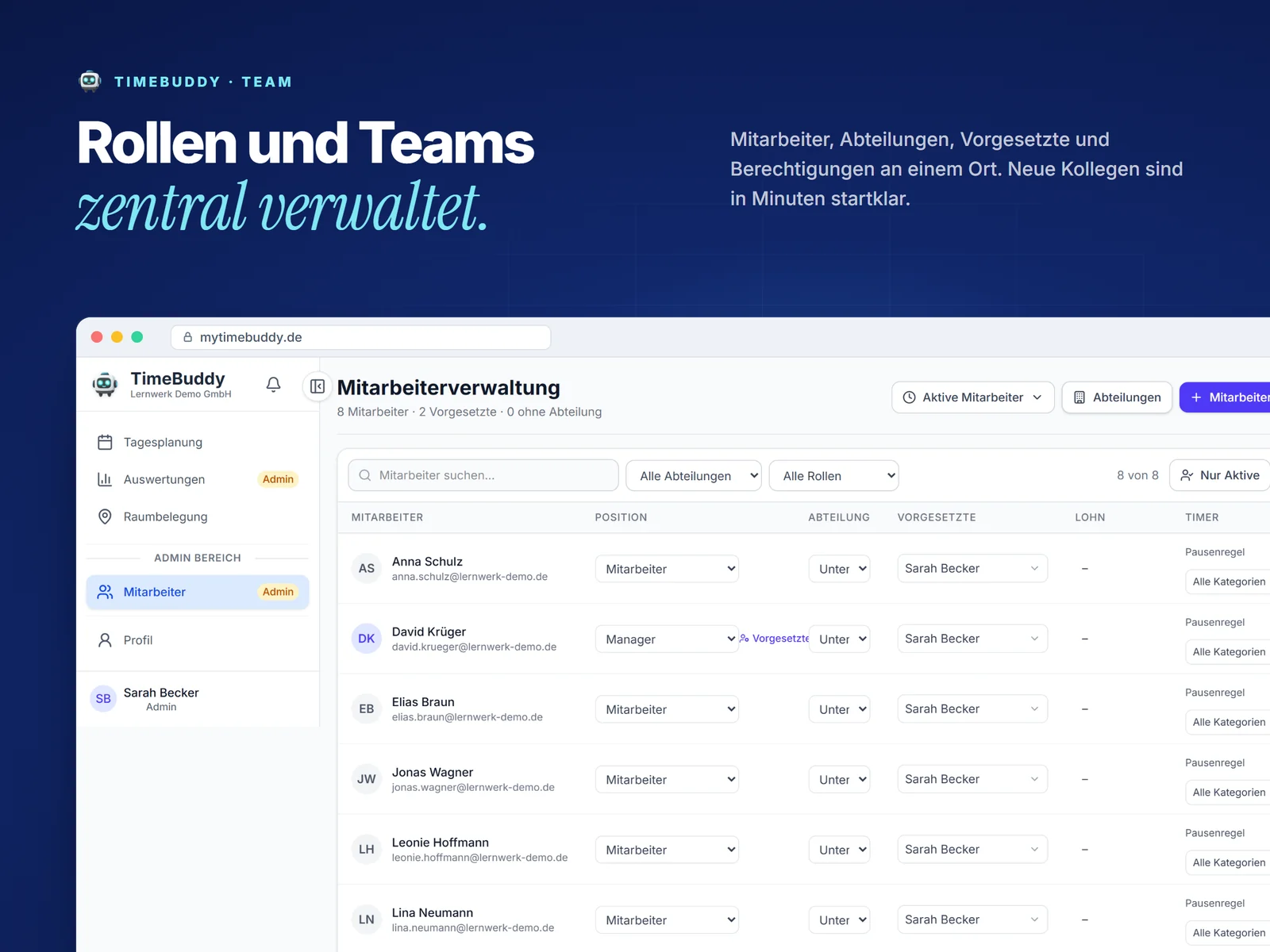 TimeBuddy – Projektansicht 6